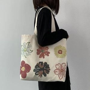 Women's Shoulder Bag Canvas Art Schoolbag