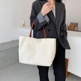 Canvas Shoulder Bags Women Daily All-match Student Large Capacity Handbags