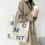 Canvas Shoulder Bag for Women, Large Capacity