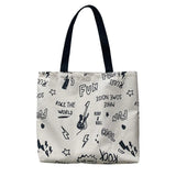 Large Capacity Canvas Women's Shoulder Bag Japanese Retro Ulzzang