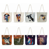 Female Portable Dalmatians Graphic Women Shoulder Bags Eco Reusable