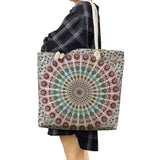 Flower Tote Bags Women Eco Reusable Shopping Bag Foldable Floral Print Handbags