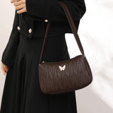 Casual Top-Handle Handbag for Lady Zipper Small Purse Shoulder Messenger Bag
