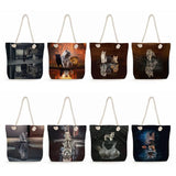 Animal Print Tote Handbags For Women