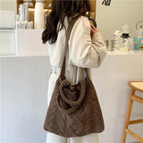 Vintage Messenger Bags Large Capacity Knitted Crossbody Handbags