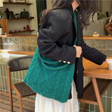 Vintage Messenger Bags Large Capacity Knitted Crossbody Handbags