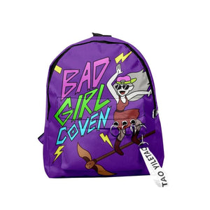 Bad Girl Coven The Owl House Backpack Unique Schoolbag Funny Travel Bag