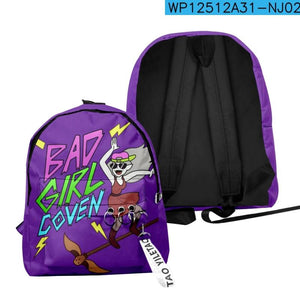 Bad Girl Coven The Owl House Backpack Unique Schoolbag Funny Travel Bag
