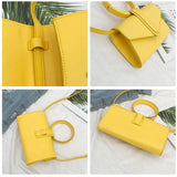 Women's Crossbody Bag Mini PU Shoulder Bag Solid Leather Clutch
