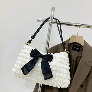 Bowtie Shoulder Bags for Women Autumn Trends Small Crossbody Bag