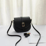 Small PU Leather Saddle Bag Belt Shoulder Diagonal Female Bag