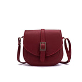 Small PU Leather Saddle Bag Belt Shoulder Diagonal Female Bag