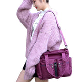 Women's Multi-Pockets Shoulder Bag Outdoor Travel Handbag