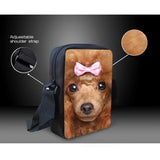 Schnauzer Teen Girl Shoulder Handbag Casual Messenger Crossbody