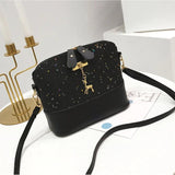 Leather Women Crossbody Shoulder Messenger Bags Shell Shape Lady Mini Bag