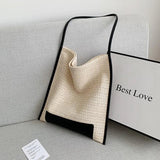 Rattan Straw Shoulder Bags for Women's Summer Beach Bags