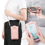 Silver Crocodile Leather Shoulder Bag Mini Clutch Purse
