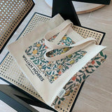 Vintage Classic Pattern Thick Cotton Canvas Shoulder Shopping Tote Bag