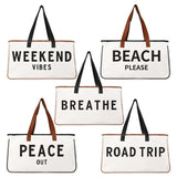 Canvas Beach Tote Bag Large Capacity Handbag