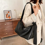 PU Crossbody Bag for Women Large Capacity Messenger Bag Japanese Retro Handbag