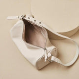 Barrel-shaped Shoulder Bags Soft PU Leather Big Capacity Handbags
