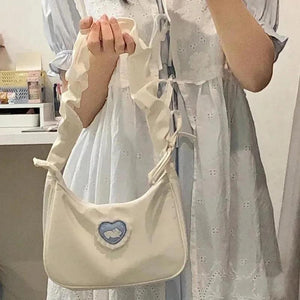 Women Love Heart Rabbit Shoulder Bag Tote Handbag