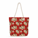Casual Daily Shopping Tote Bags Travel Beach Bag Female Red Shoulder Bags