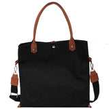 Canvas Shoulder Bag Large Capacity Double Strap Tote Bag