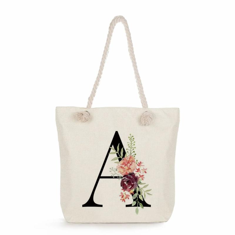 Customizable Ladies Big Casual Tote Bags Eco Reusable Shopping Bags