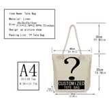 Customizable Ladies Big Casual Tote Bags Eco Reusable Shopping Bags