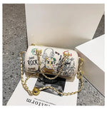 Bear Graffiti Lady's S Chain Shoulder Bag Women's Handbags