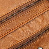 Vintage Crossbody PU Leather Bag with Multiple Pockets