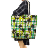 Tropical Monstera Shoulder Bags Coconut Tree Print Handbags High Rope Beach Tote