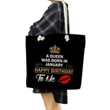 King Queen Shoulder Bag Eco Reusable Shopping Tote Bag