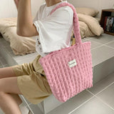 Bubble Flower Women's Vest Bag Large Capacity Student Girls Daily Book Shoulder