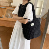 Bubble Flower Women's Vest Bag Large Capacity Student Girls Daily Book Shoulder