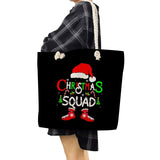 Christmas Letter Shoulder Bags High Capacity Tote Handbags For Women