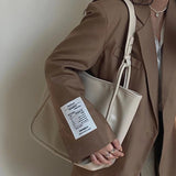 Soft Pu Leather Women Shoulder Bag - Large Capacity Tote for Shopping