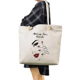 High Capacity Women's Tote Bag Thick Rope Storage Lips Print Shoulder Bag