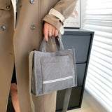 Corduroy Handbag Women Shoulder Crossbody Bags Casual Tote Ladies Messenger Bags