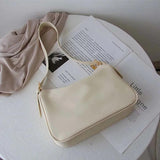 Shoulder Bags Women Soft PU Leather Zipper Underarm Cross-body