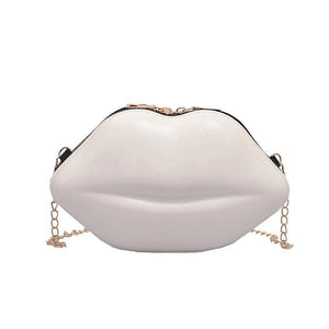 Hot Sexy Lips Style Pu Ladies Clutch Bag Chain Purse Shoulder Bag Handbag Women
