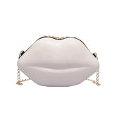 Hot Sexy Lips Style Pu Ladies Clutch Bag Chain Purse Shoulder Bag Handbag Women