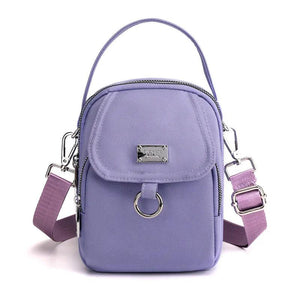 Women Mini Bag 3 Layers Durable Fabric Small Shoulder Bags for Women