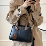 Vintage Small Tote Handbags For Women Double Zipper Ladies Shoulder Bag