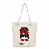 Sunglasses Girl Handbag Foldable Shopping Bag