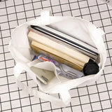 Harajuku Brother Canvas Bag Small Flower Large Capacity Shopping Bag