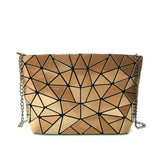 Luminous Women Shoulder Bag Geometric Handbags Chain Messenger Clutch Tote