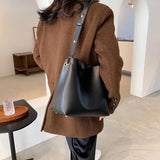 Women's Large Capacity Shoulder Bags PU Leather High Handbags