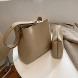 Women's Large Capacity Shoulder Bags PU Leather High Handbags